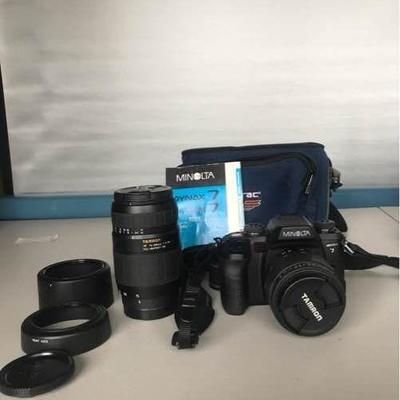Minolta Maxxum 7 Camera with Tamron Lenses