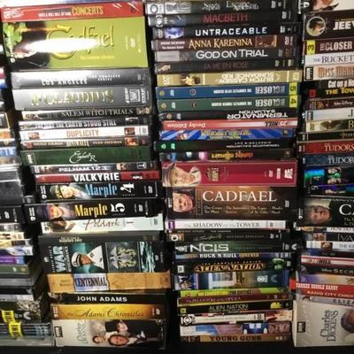 DVDs, VHSs, CDs