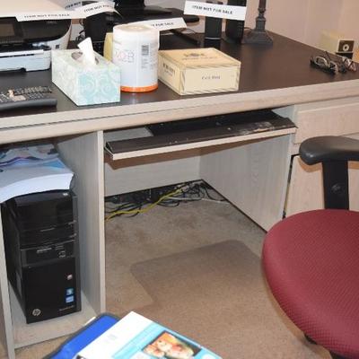Desk, Chair, & Office Supplies