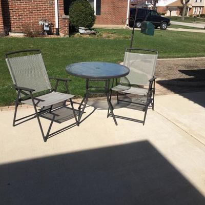 Small Patio Table, Chairs