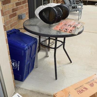 Small Patio Table, Cooler