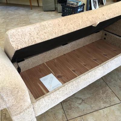 Upholstered Ashley bedroom bench with storage seat - $18
