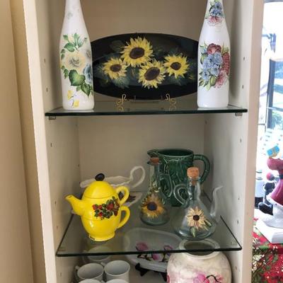 Many vintage and hand-painted pieces.