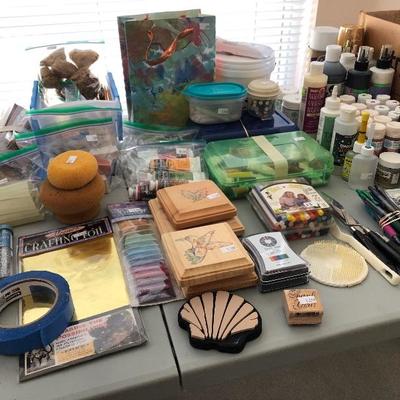 A room full of crafting and art supplies!