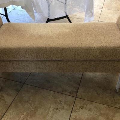 Upholstered Ashley bedroom bench with storage seat - $18