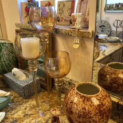 Vases, plaques, candle holders and more