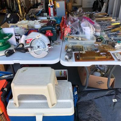 A garage full of tools, supplies, hardware, gadgets and project must-haves!