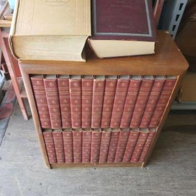 
#1106: Bookshelf with Encyclopedia Britannia and more
Bookshelf with Encyclopedia Britannias and 1 Webster's New Twentieth Century...