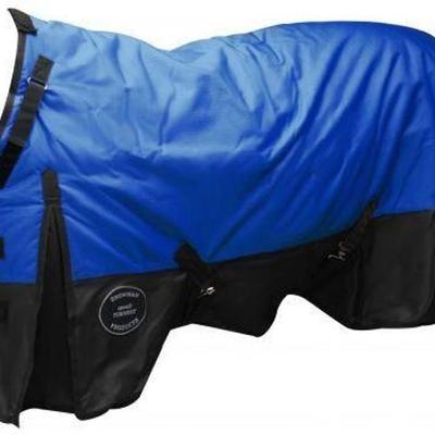
#720: Brand New Blue Waterproof and Breathable Perfect Fit 1200 Denier Turnout Blanket 72