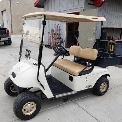#174: EZGO 48 Volt Electric Golf Cart with Charger, See Video
Batteries hold charge