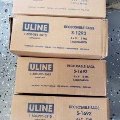 
#1203: 4 Boxes of ULINE Reclosable Bags, 3x5 and 3x3, Model S-1293 and S-1692
4 Boxes of ULINE Reclosable Bags, 3x5 and 3x3, Model...
