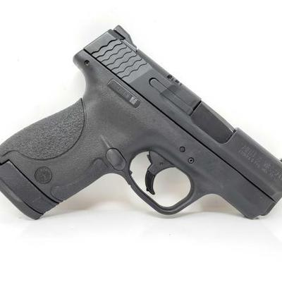 #222: Smith & Wesson M&P Shield 9 Semi-Auto Pistol with 8 Round Mag
Serial Number: HVR2882 Barrel Length: 3