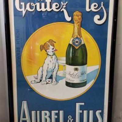 
#1073: Original GoÃ»tez Les Aubel & Fils Framed Poster
Measures approx 49