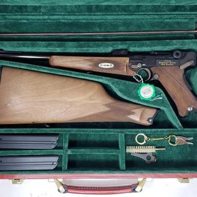 #198: Mauser 75th Year Commemorative Model 1902 Parabellum Luger Cased with Shoulder Stock NEW PHOTOS/INFO
Serial Number: K 083 von 250...