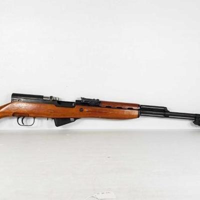 #248: Chinese SKS 7.62 Semi-Auto Rifle with Bayonet
Serial Number: K2186 
Barrel Length: 20.5