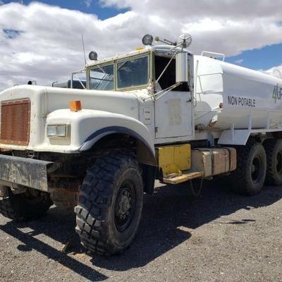 #50 1963 Diamond T M-54 5 Ton 6X6 4,000 Gallon Water Truck
Serial Number: 639806
New re shelled 4,000 gal water tank.  5
