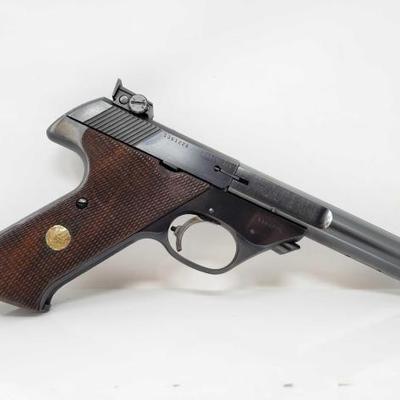#210: High Standard Model 104 Semi-Auto .22lr Pistol, with 2 Mags
Serial Number: 1361226
Barrel Length: 5.5