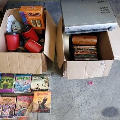 #1035: Harry Potter Cd's Unabridged, 2 boxes of electronics, RCA progressive scan and More
Harry Potter Cd's Unabridged, 2 boxes of...