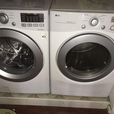 LG front load washer and dryer 