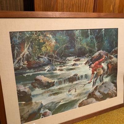Print Trout Fishing by Sessions  