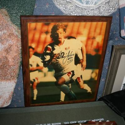 Autographed Image by Soccer Player 