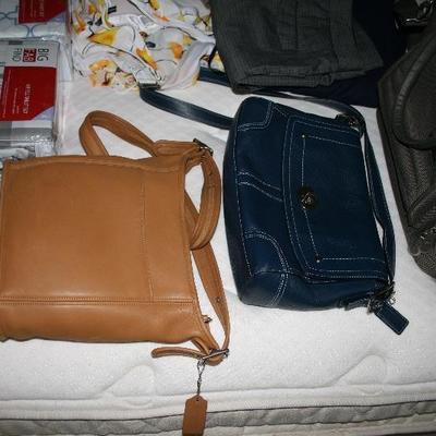 2 Couch Leather Purses Handbags / Shoulder Bag 