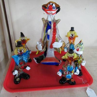 Murano Glass Clowns collection