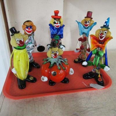Murano Glass Clowns collection