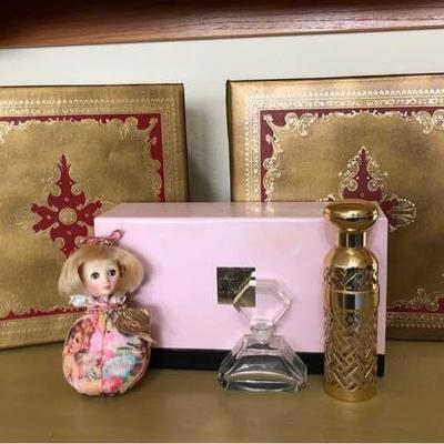Collection of Perfume Bottles and Boxes