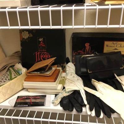 Vintage Gloves, Hankies, Wallets