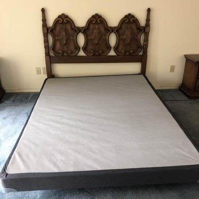 Vintage Headboard and Box Spring