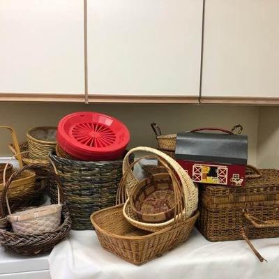 Vintage Lunch Box and Baskets
