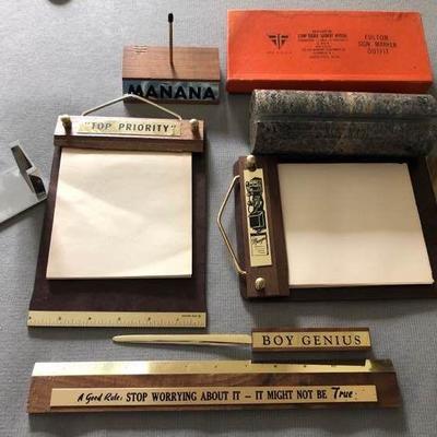 Vintage Clever Desk Accessories
