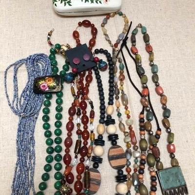 A Collection of Beaded Necklaces