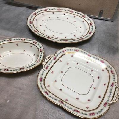 Vintage Rose Covered England Dishes