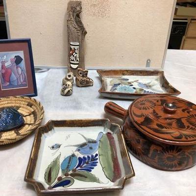 A Collection of Mexican Pottery and Native American Art