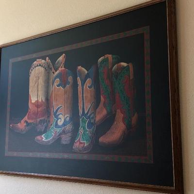Western boot art