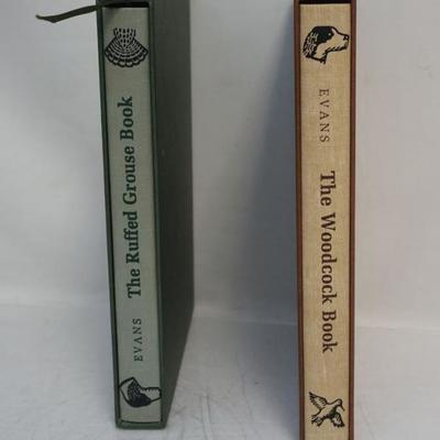Pair of signed Amwell Press Limited Edition George Bird Evans Books. The Ruffed Grouse Book / The Woodcock Book (matched set of 2 books)...