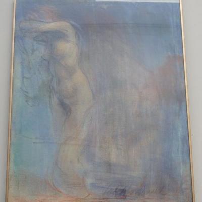Original Oil Pastel by Richard MacDonald (b1945), Nude 