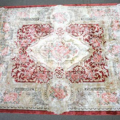 Super Soft 10 ft x 8 ft. Chinese Aubusson Rug. Excellent condition. Measures 123