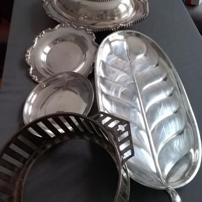 Assortment of Silver Plated Serving Items