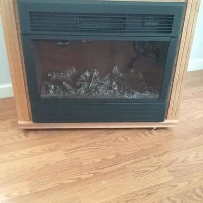Heat Surge Electric Fireplace with Fireless Flame