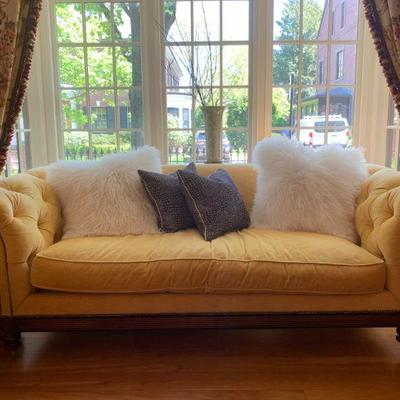 Lillian August Tufted Rolled Arm Sofa