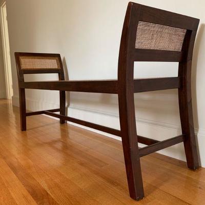 Cane Seat Bench