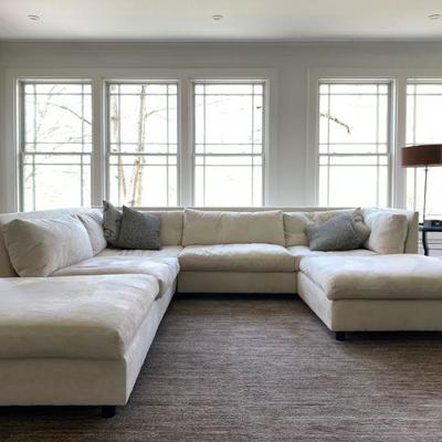 Mitchell Gold & Bob Williams Suede Sectional