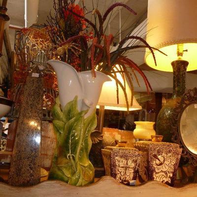 Tons of Vintage decorative items for your home.  Many one of a kind.
