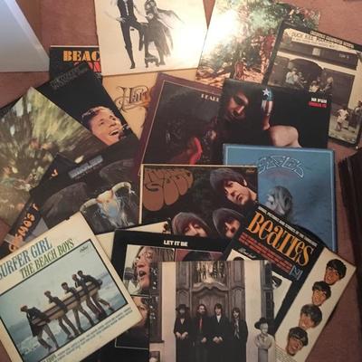 Vinyl records - Beatles, Beach Boys, CCR, etc...