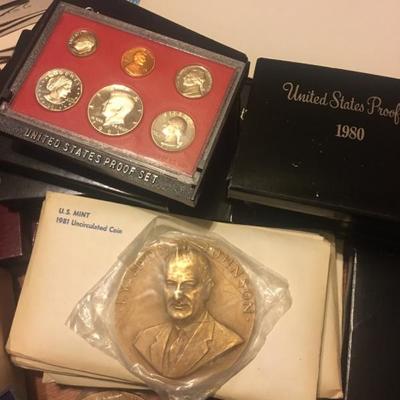 US coins, medals, proof sets, etc...