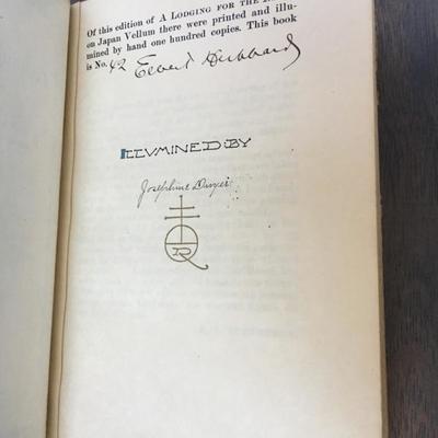 1903 A Lodging for the Night - signed and numbered by Elbert Hubbard 
42/100 copies 