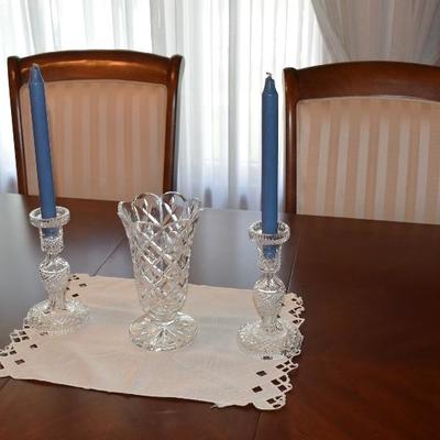 Candle Sticks and Vase